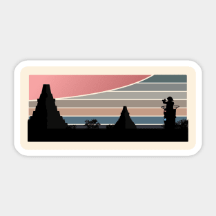 Dusk on Yavin IV Sticker